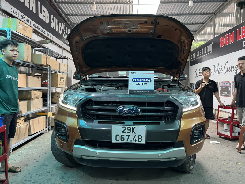 Độ đèn nâng cấp ánh sáng Nâng cấp bi Premium Ultra cho xe Ford Wildtrak